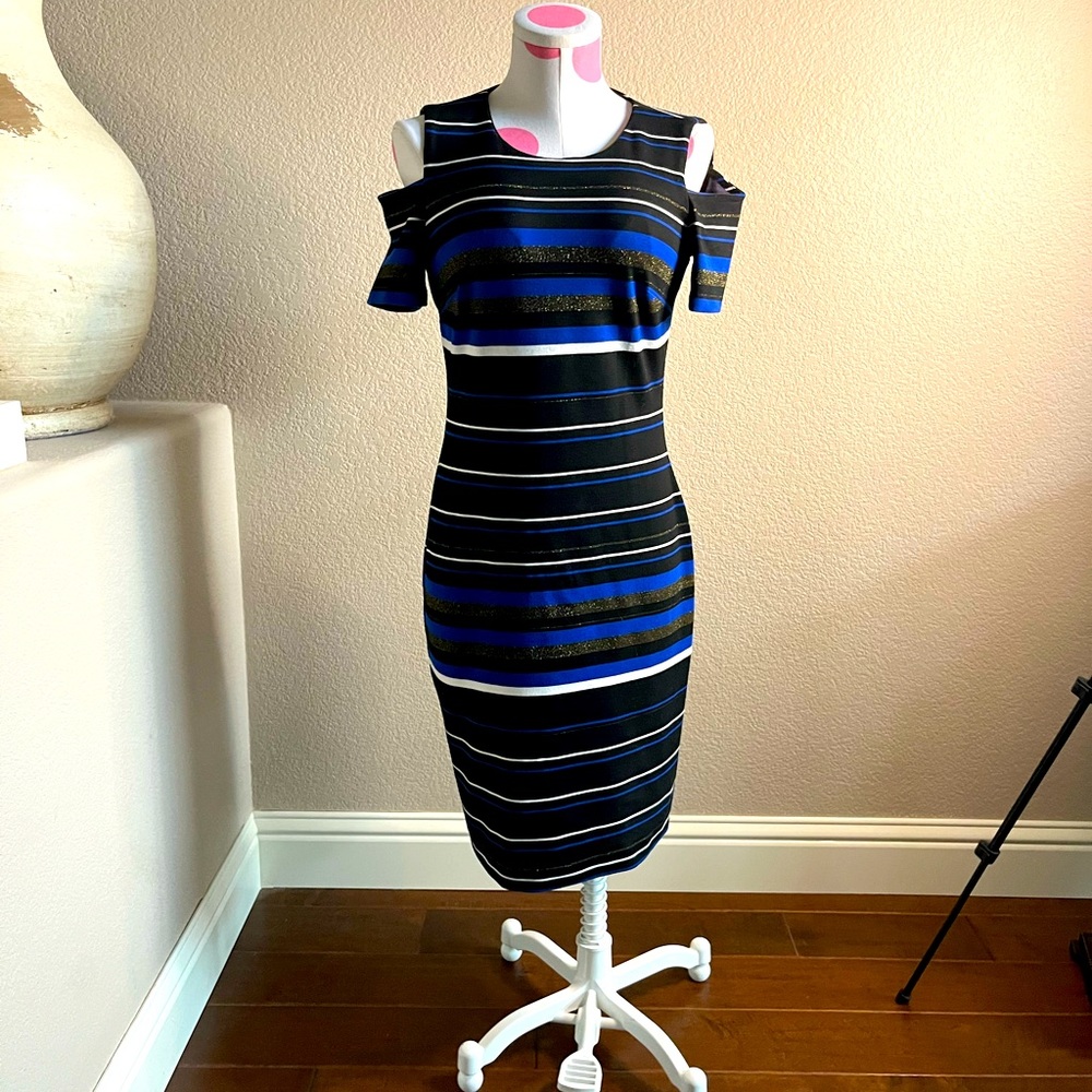 Tommy Hilfiger Cold Shoulder Body Con Dress, Size 4